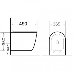 Инсталляция Grohe Rapid SL 38721001 + унитаз Grossman GR-4455 безободковый с сиденьем