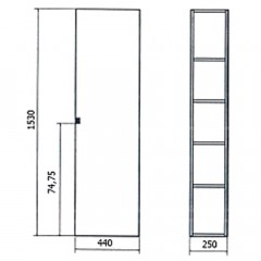 Пенал Bandhours Flores 44 R Flr440.60