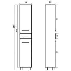 Пенал Bandhours Hermite 35 L Hr350.55