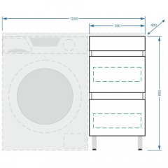 Комплект мебели Stella Polar Мадлен 100 R