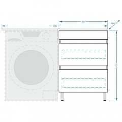 Комплект мебели Stella Polar Мадлен 120 R