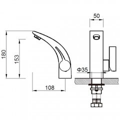 Смеситель для раковины Zeegres Z.Art 54003001