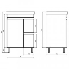 Комплект мебели ASB-Mebel Марко 60-2.1