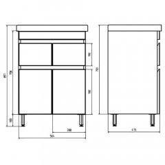 Комплект мебели ASB-Mebel Марко 60-2.2