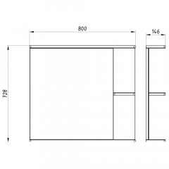 Комплект мебели ASB-Mebel Орхидея 80