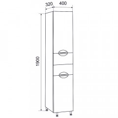 Пенал Emmy Милли 40 L mel40penBdsp-l