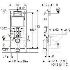 Инсталляция Geberit Duofix 458.128.21.1 + унитаз Esbano Azalea matt grey безободковый с сиденьем