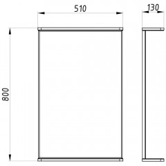 Зеркало ASB-Mebel Оливия 55