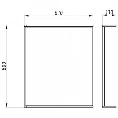 Зеркало ASB-Mebel Оливия 70