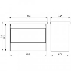 Комплект мебели ASB-Mebel Оливия 90