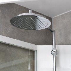 Душевая кабина IDO Showerama 10-5 пятиугольная 80x90 профиль серебристый матовый, стекло прозрачное/прозрачное