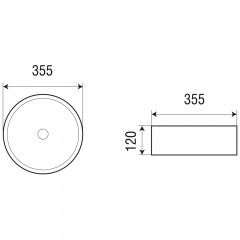 Раковина накладная WeltWasser Elbach 3134 MBL