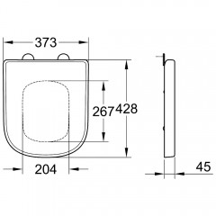 Крышка-сиденье для унитаза Grohe Euro Ceramic 39459000