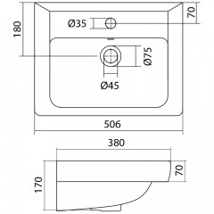 Раковина мебельная Santek Тигода 50 1WH302128