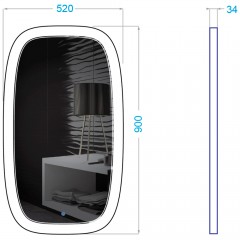 Зеркало Alavann Matrix 52