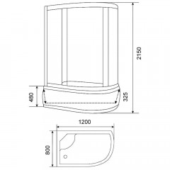 Душевая кабина Parly ET122L