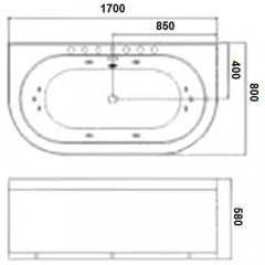 Ванна акриловая WeltWasser Seiler 170x80 WT