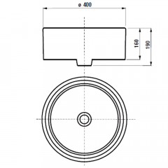 Раковина накладная Roca Mila 40 732700C000