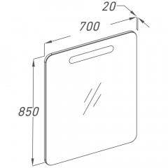 Зеркало Opadiris Арабеско 70 Z0000009897