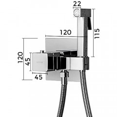 Смеситель с гигиеническим душем Gappo Jacob G7207-40 термостат