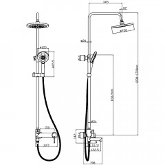 Душевая система Lemark Minima LM3862C