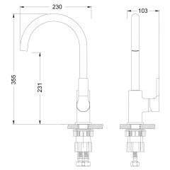 Смеситель для кухни Lemark Aura LM0605C