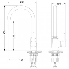 Смеситель для кухни Lemark Evitta LM0505C