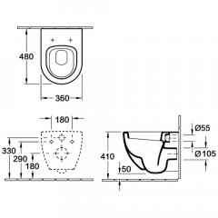 Инсталляция Geberit Duofix 458.128.21.1 + унитаз Esbano Azalea white безободковый с сиденьем