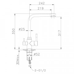 Смеситель для кухни Lemark Expert LM5060S