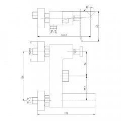 Смеситель для ванны Lemark Contest LM5814CW