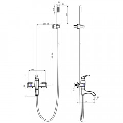 Смеситель для ванны Lemark Nubira LM6214ORB