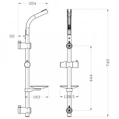 Душевая стойка Lemark LM8071C