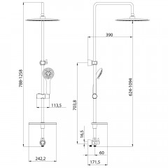 Душевой гарнитур Lemark LM8802C