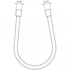 Душевой шланг Ideal Standard Idealflex A3306XG