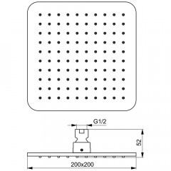 Верхний душ Ideal Standard IdealRain B0024XG