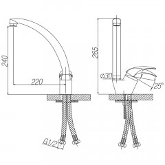 Смеситель для кухни Paulmark Holstein Ho212012-328