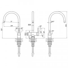 Смеситель для кухни Paulmark Heller He213218-401