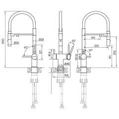 Смеситель для кухни Paulmark Magneto Ma213118-431TW