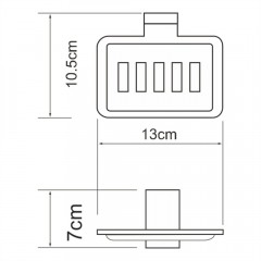 Мыльница металлическая WasserKRAFT Abens K-3269