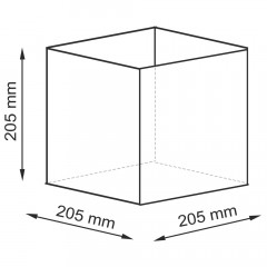 Корзина для белья WasserKRAFT Glan WB-661-S