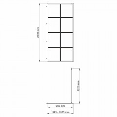 Душевое ограждение WasserKRAFT Glan 66W44