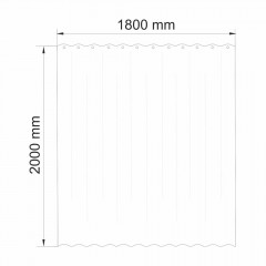 Шторка для ванной комнаты WasserKRAFT Ammer SC-70103