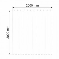 Шторка для ванной комнаты WasserKRAFT Lossa SC-81102