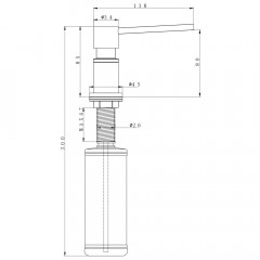 Дозатор для жидкого мыла Paulmark Kraft D003-328