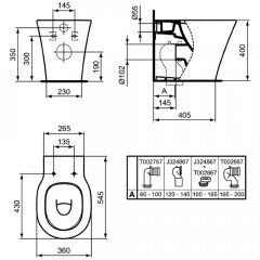 Унитаз приставной Ideal Standard Connect Air AquaBlade E0042V3