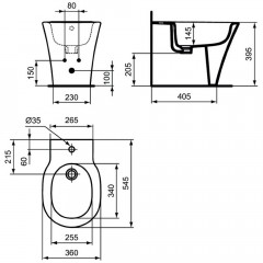 Биде Ideal Standard Connect Air E0180V3