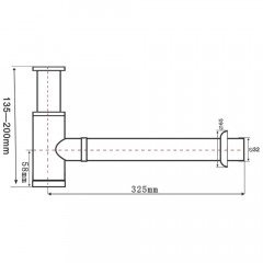 Сифон для раковины SantiLine SL-115