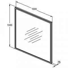 Зеркало Ideal Standard Conca T3967BH