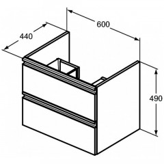 Тумба под раковину Ideal Standard Tesi T0050ZT