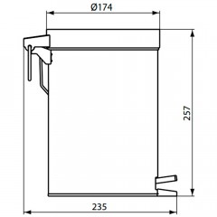 Ведро для мусора Ideal Standard Iom A9104MY